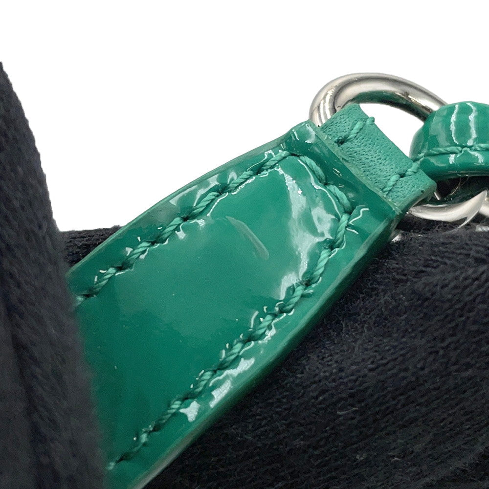 CHANEL Round As Earth 2WAYBag GreenA91946 Patent Leather