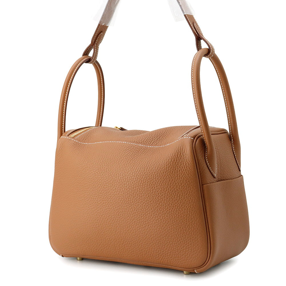 HERMES Lindy Gold Taurillon Clemence Size 26