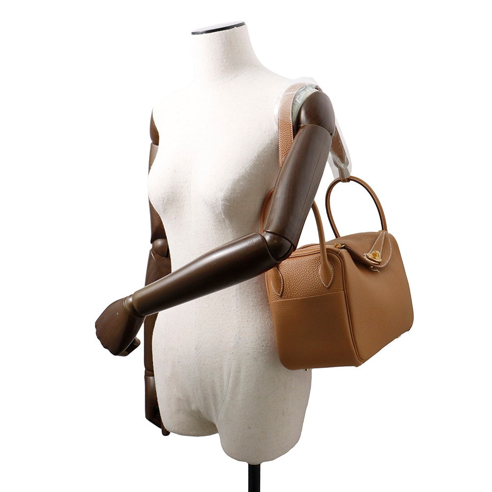 HERMES Lindy Gold Taurillon Clemence Size 26