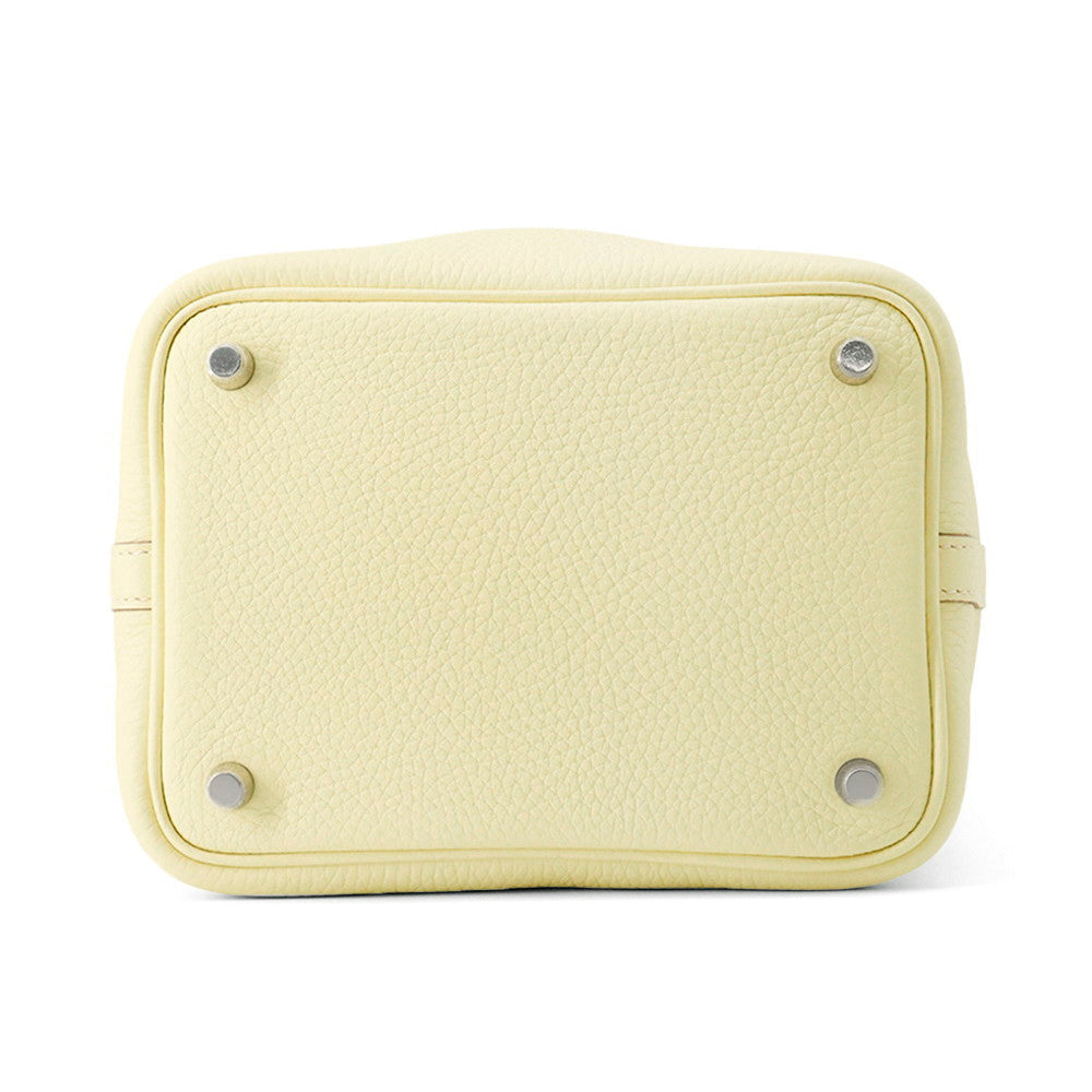 HERMES Picotin Lock Jaune Milton Taurillon Clemence Size PM