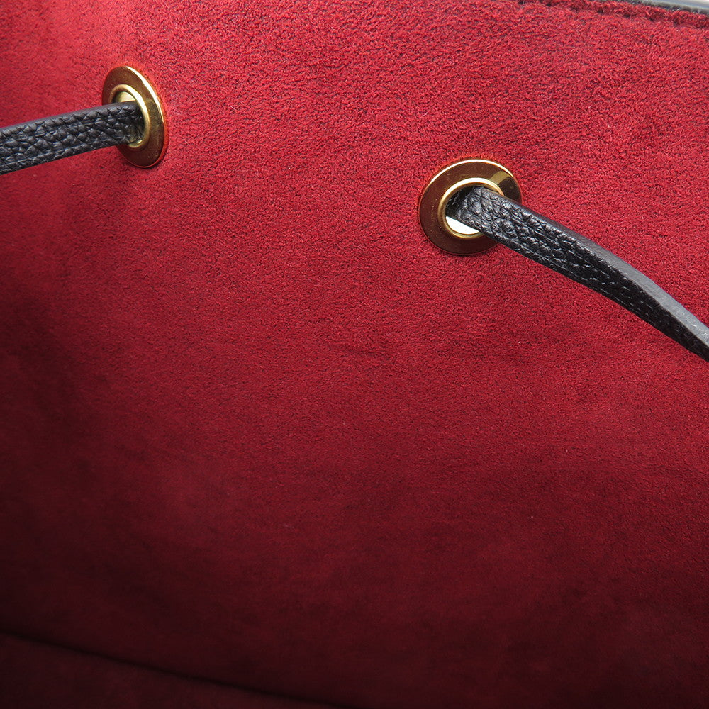 LOUIS VUITTON Neonoe Noir/Beige/BordeauxM45497 Bicolor Monogram Empreinte Leather Size MM