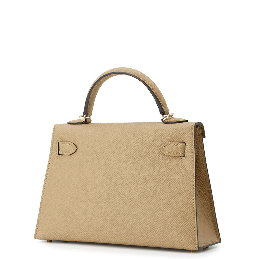 HERMES Mini Kelly 2 Poussiere Epsom