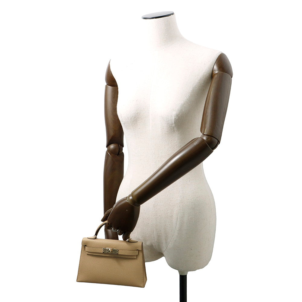 HERMES Mini Kelly 2 Poussiere Epsom