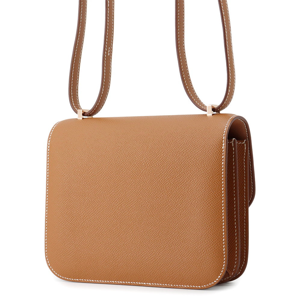 HERMES Constance3 Miroir Gold Epsom Size Mini