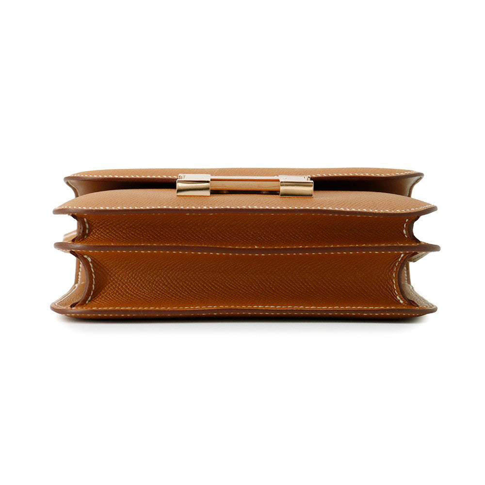 HERMES Constance3 Miroir Gold Epsom Size Mini