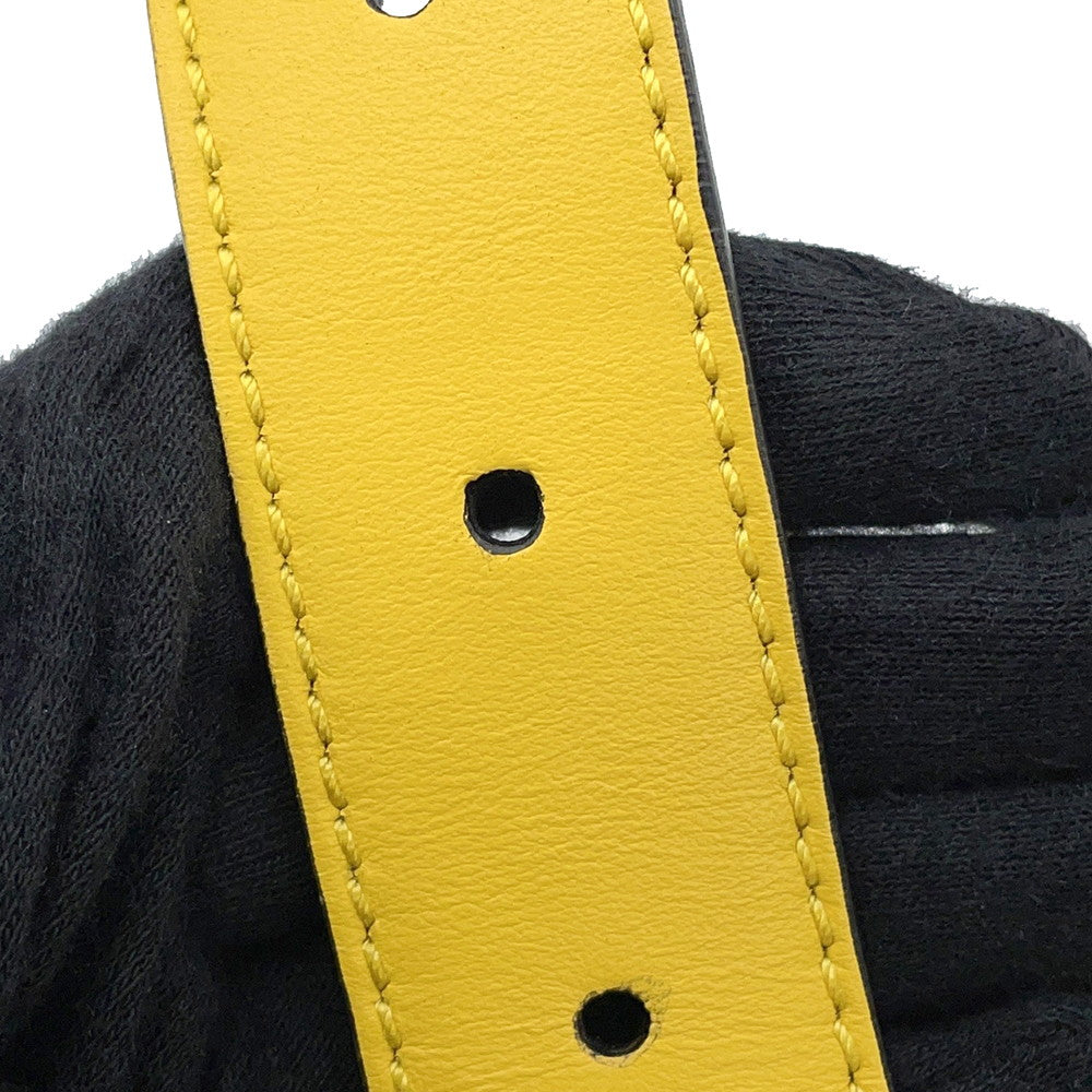 FENDI Pecan Bucket for Men Black/Yellow7VA472 Nylon Leather