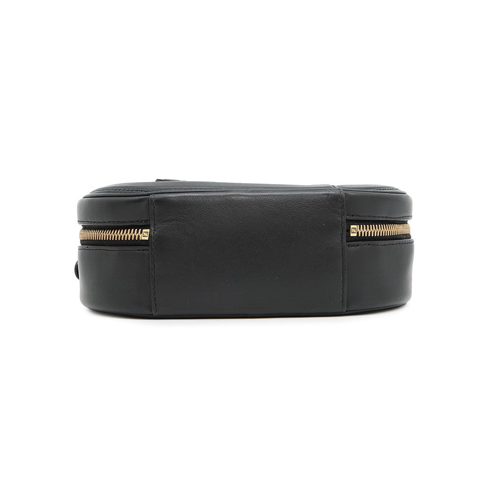 FENDI Orlock Camera Shoulder Bag Black8BS058 Leather Size Mini