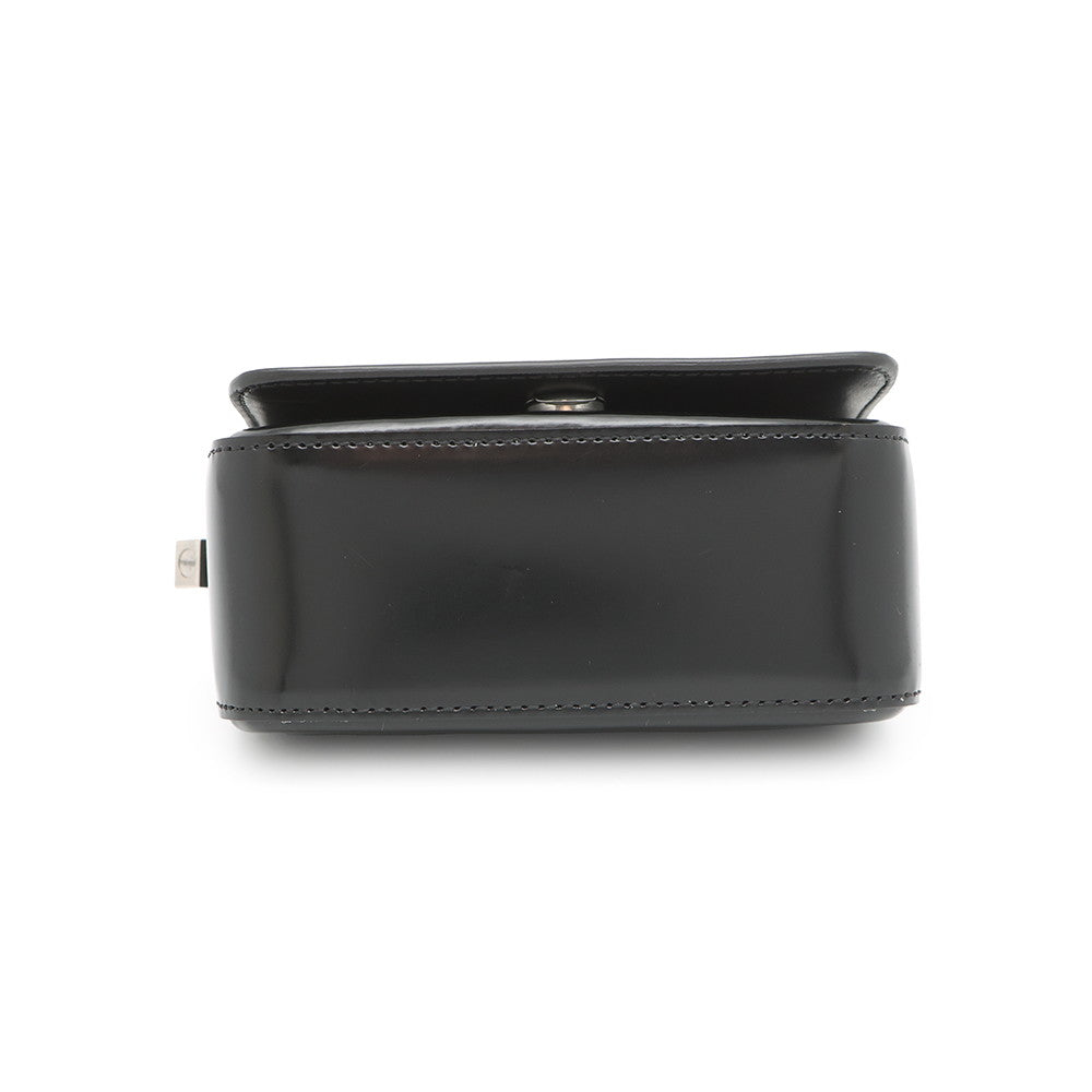 FENDI First Site ChainPouch Black7AS173 Leather Size Nano