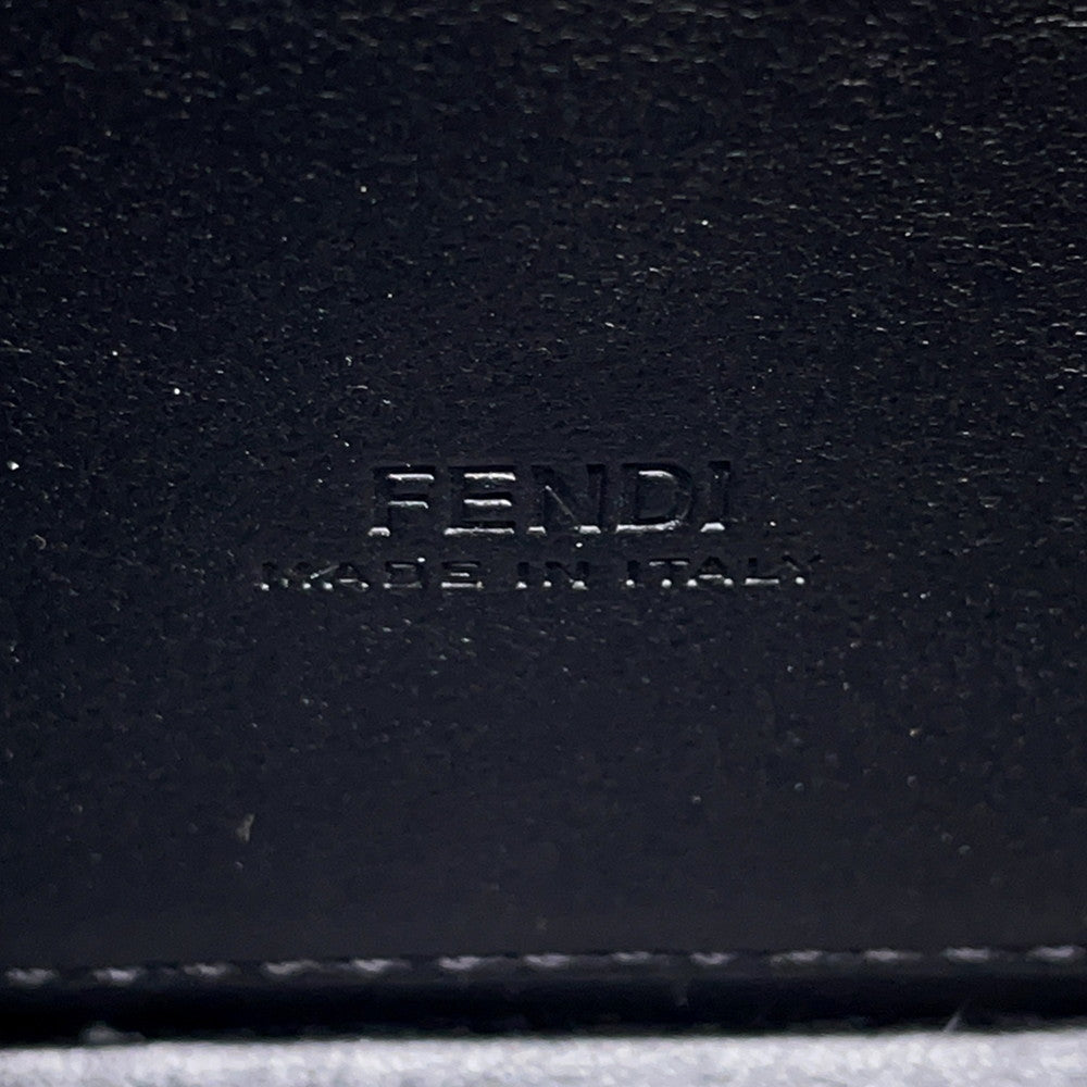 FENDI First Site ChainPouch Black7AS173 Leather Size Nano