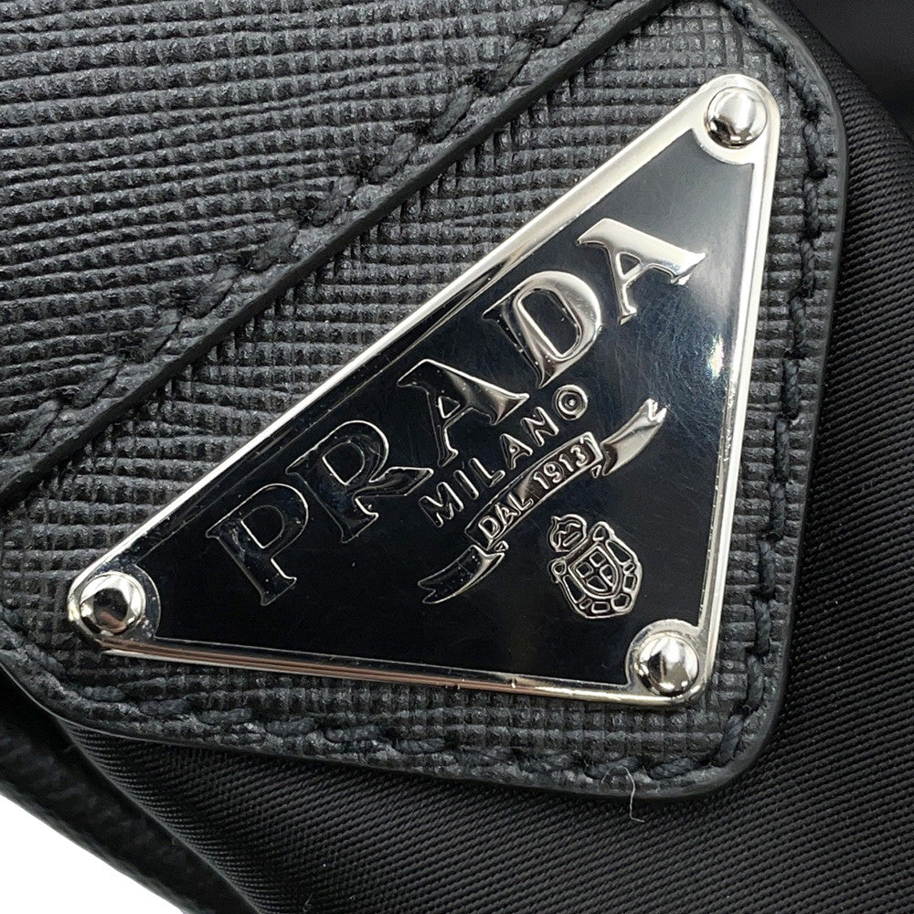 PRADA logo messenger bag Black2VD700 Nylon
