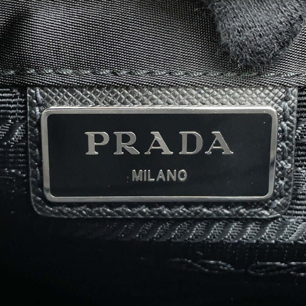 PRADA logo messenger bag Black2VD700 Nylon