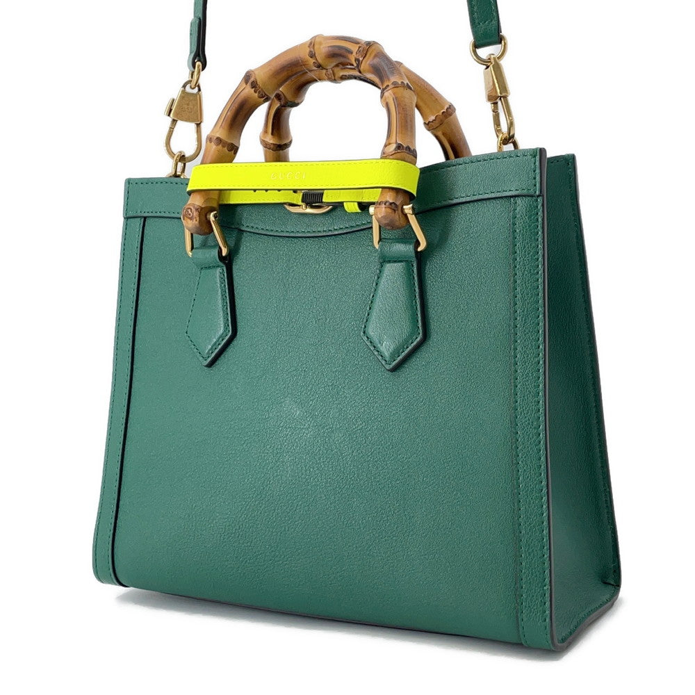 GUCCI Diana 2WAY Handbag Green660195 Leather