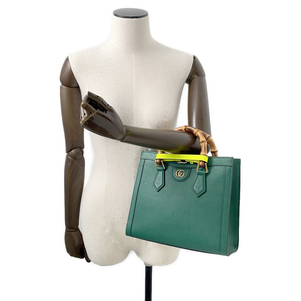 GUCCI Diana 2WAY Handbag Green660195 Leather