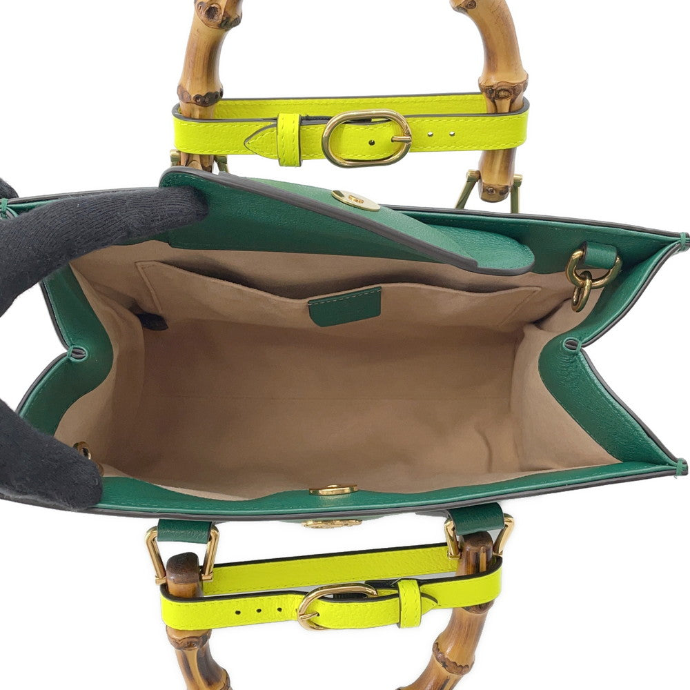 GUCCI Diana 2WAY Handbag Green660195 Leather