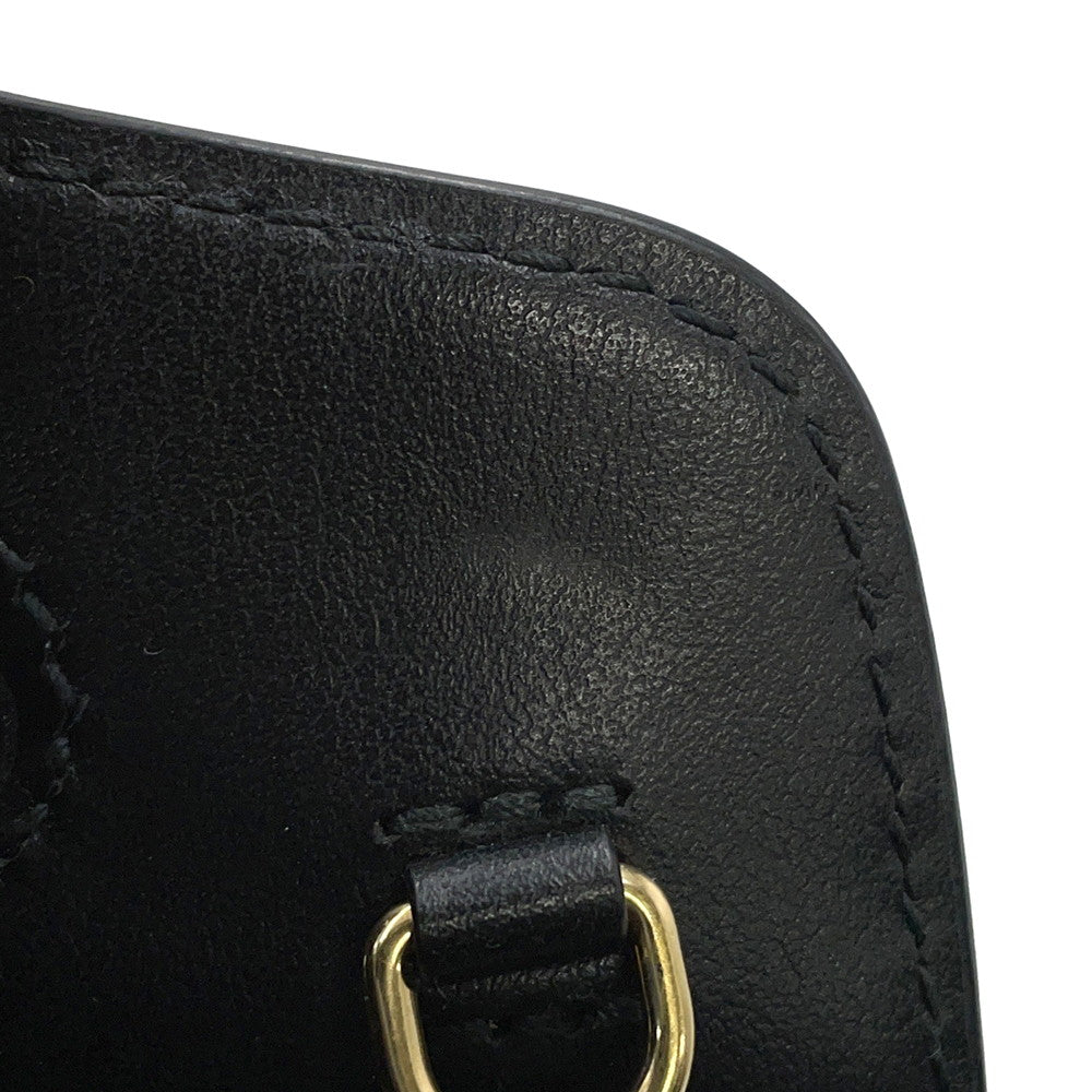 GUCCI GGMatelasse Top Handle 2WAY Shoulder Bag Black723776 Leather Size Mini