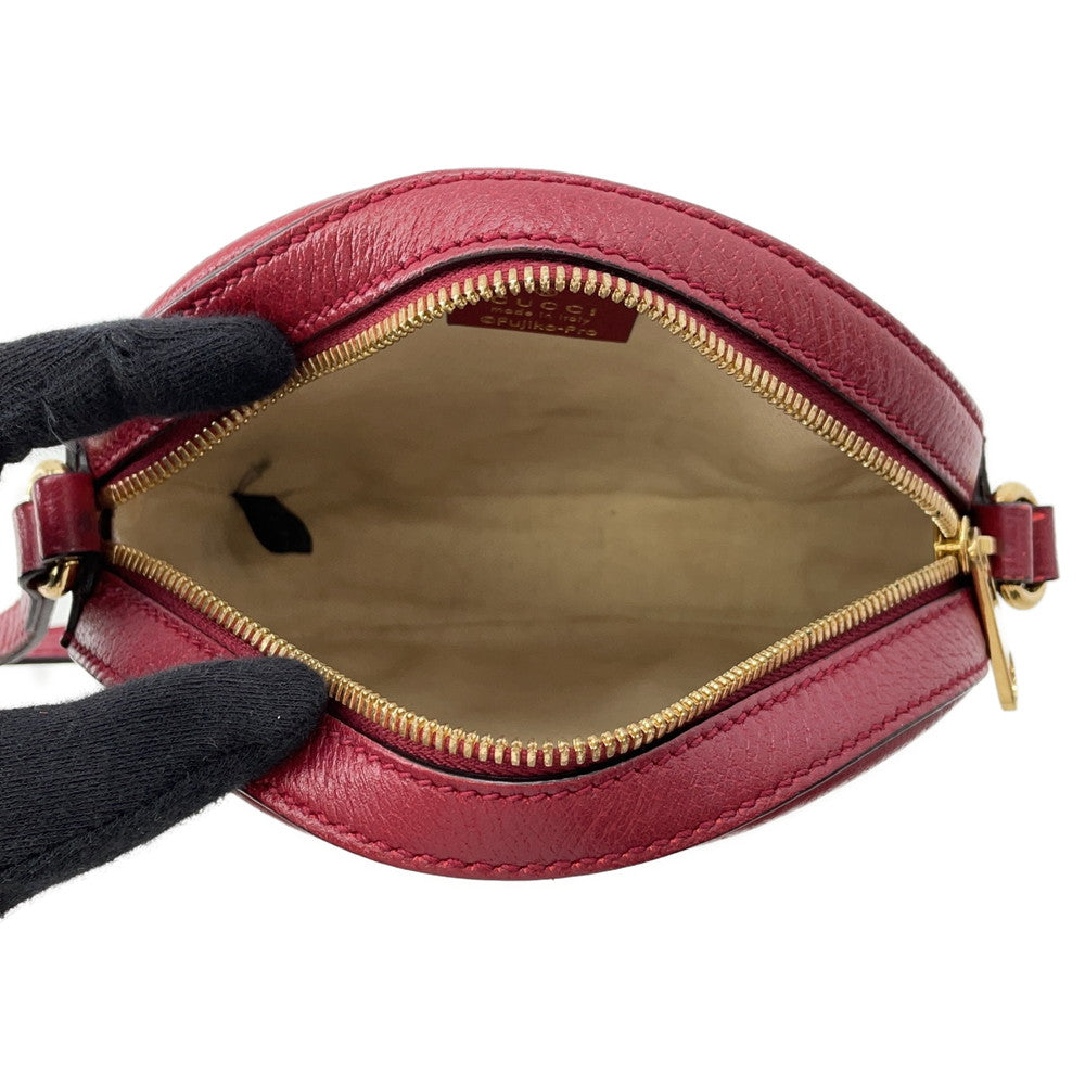 GUCCI GG Supreme Round Shoulder Bag Doraemon Collaboration Brown/Red625216 PVC Leather