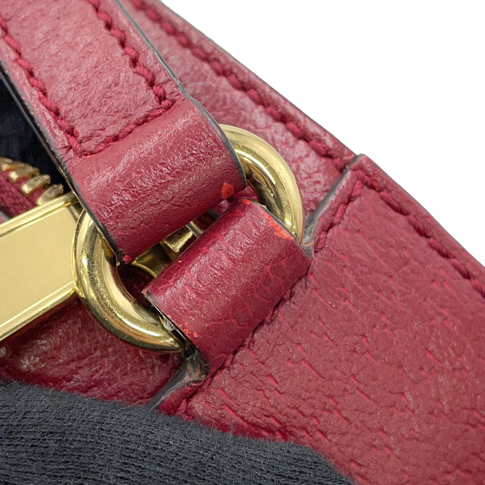 GUCCI GG Supreme Round Shoulder Bag Doraemon Collaboration Brown/Red625216 PVC Leather