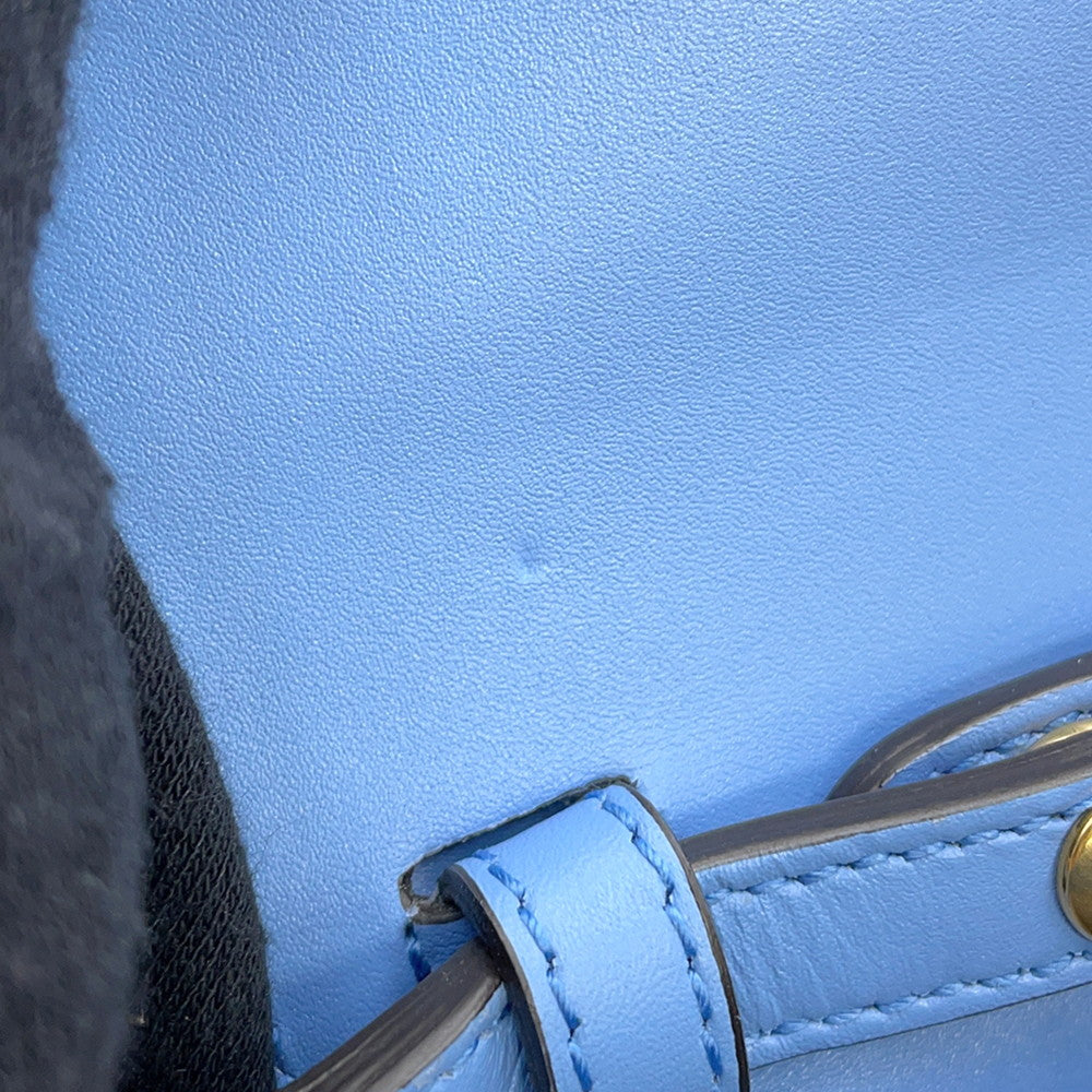 GUCCI Bamboo Mini 3WAY Backpack Light Blue702106 Leather Bamboo