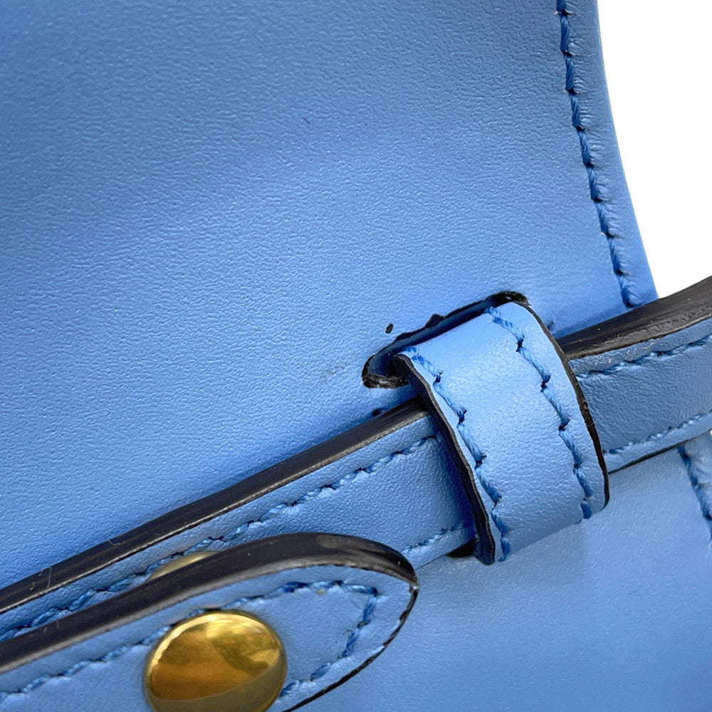 GUCCI Bamboo Mini 3WAY Backpack Light Blue702106 Leather Bamboo