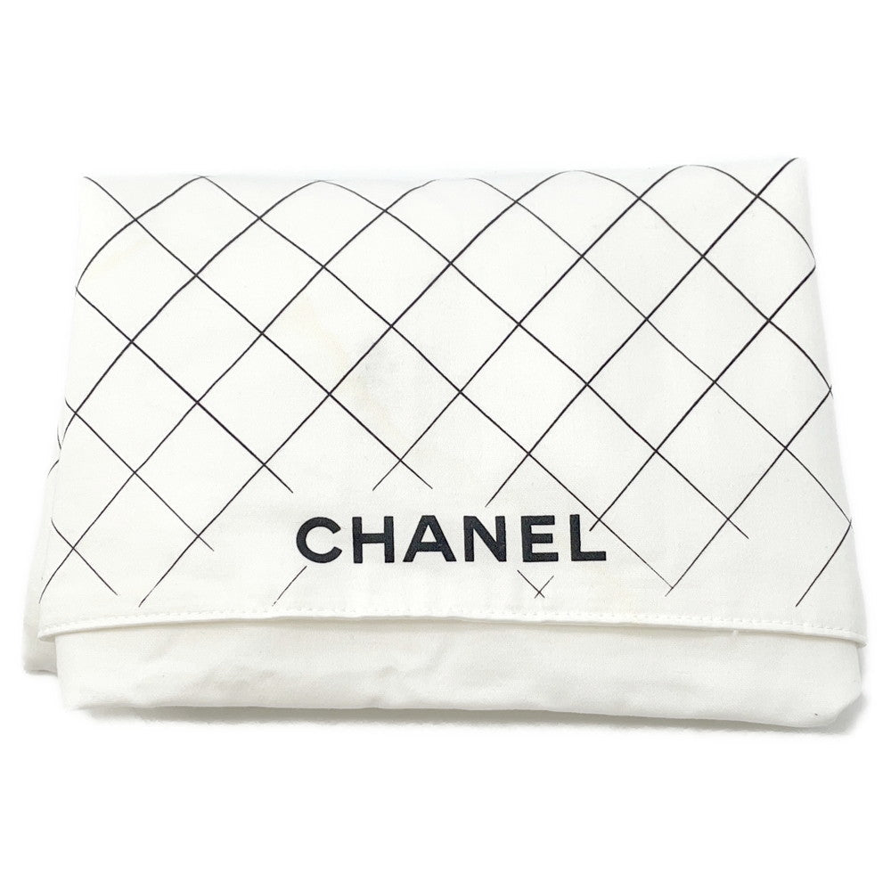 CHANEL Jumbo Matelasse W Flap ChainShoulder Bag WhiteA58600 Caviar Leather Size 30