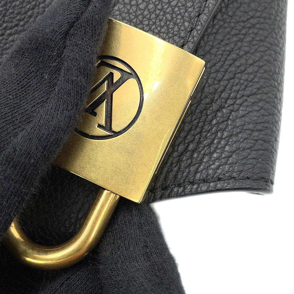 LOUIS VUITTON Lowkey Hobo NoirM24856 Grained Calf Leather Size MM