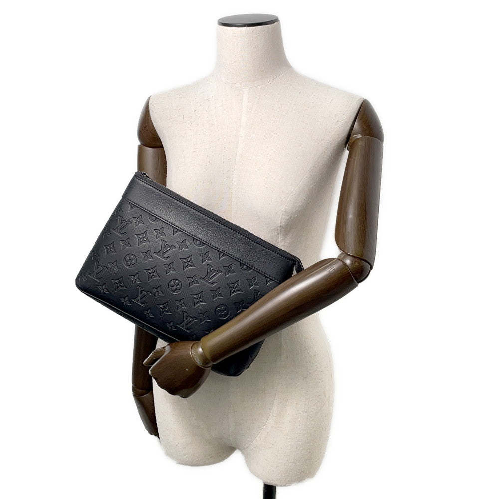 LOUIS VUITTON Pochette Voyage Souple NoirM82545 Monogram Shadow