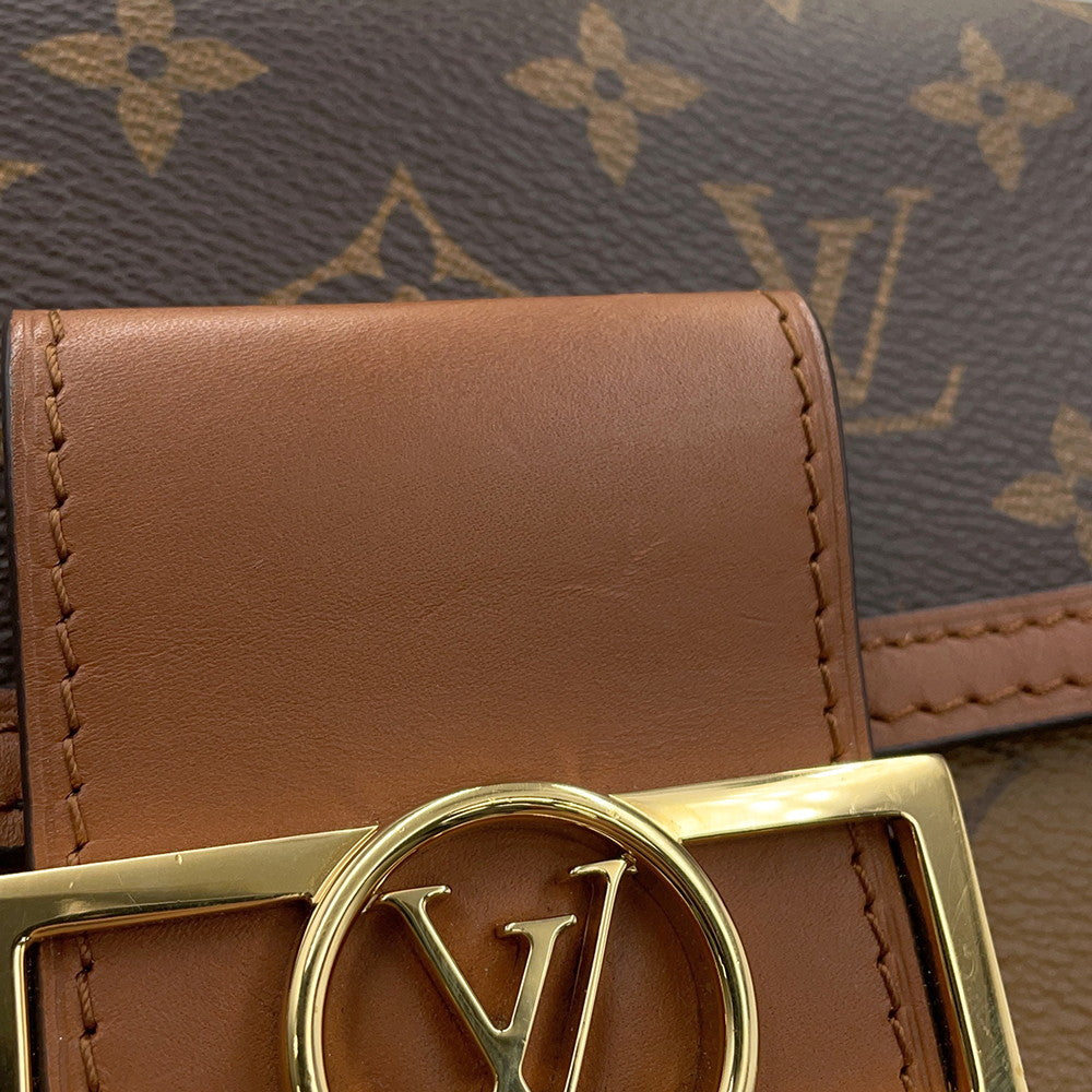 LOUIS VUITTON Dauphine NoirM45959 Monogram Monogram Reverse Canvas Size MINI