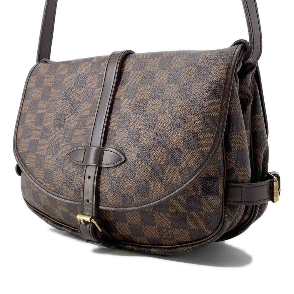 LOUIS VUITTON Saumur SPO RedN48081 Damier Ebene Canvas Size 30