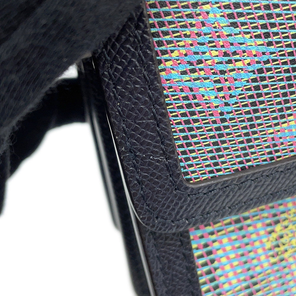 LOUIS VUITTON Dauphine Navy/MulticolorM55454 Leather Size Mini