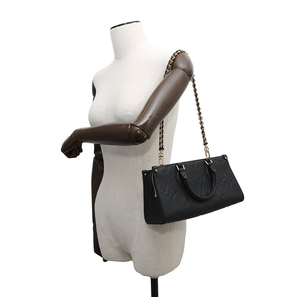 LOUIS VUITTON Onthego EW NoirM23640 Monogram Empreinte Leather