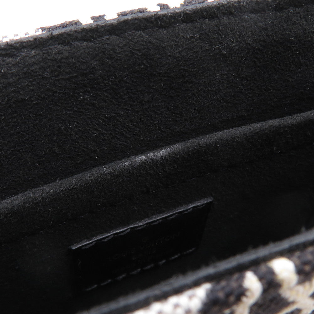 LOUIS VUITTON Petit Sac Plat NoirM80484 Monogram Jaguar SINCE 1854