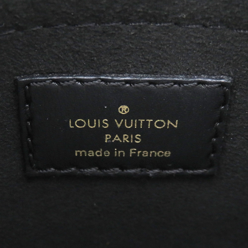 LOUIS VUITTON Petit Sac Plat NoirM80484 Monogram Jaguar SINCE 1854