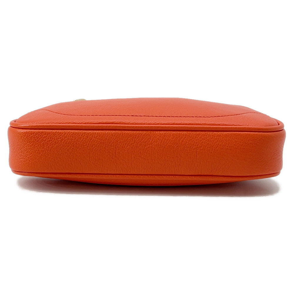 GUCCI GG Marmont Aphrodite Orange739076 Leather Size Mini