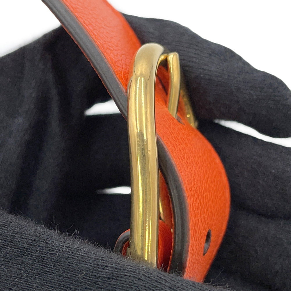 GUCCI GG Marmont Aphrodite Orange739076 Leather Size Mini