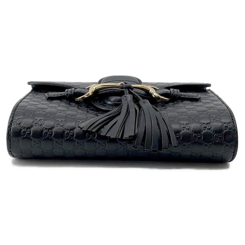 GUCCI Emily ChainShoulder Black449636 MicroGuccissimaLeather