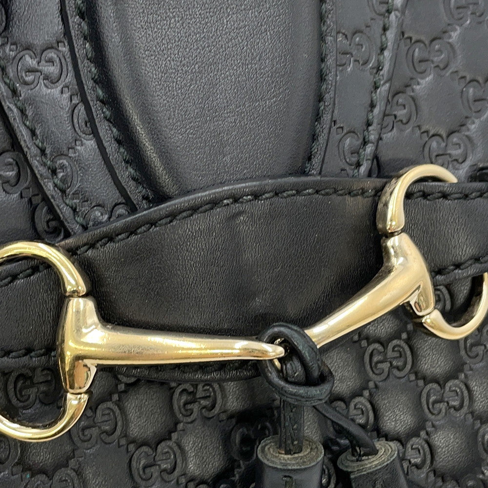 GUCCI Emily ChainShoulder Black449636 MicroGuccissimaLeather