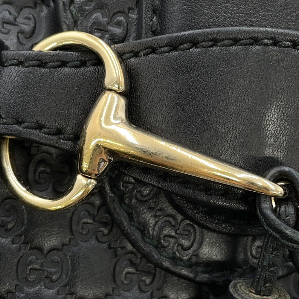 GUCCI Emily ChainShoulder Black449636 MicroGuccissimaLeather