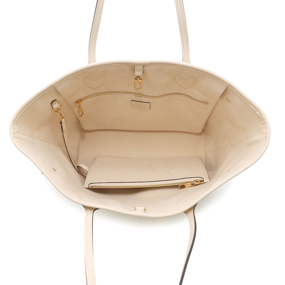 LOUIS VUITTON Neverfull claimM46676 Monogram Empreinte Leather Size MM