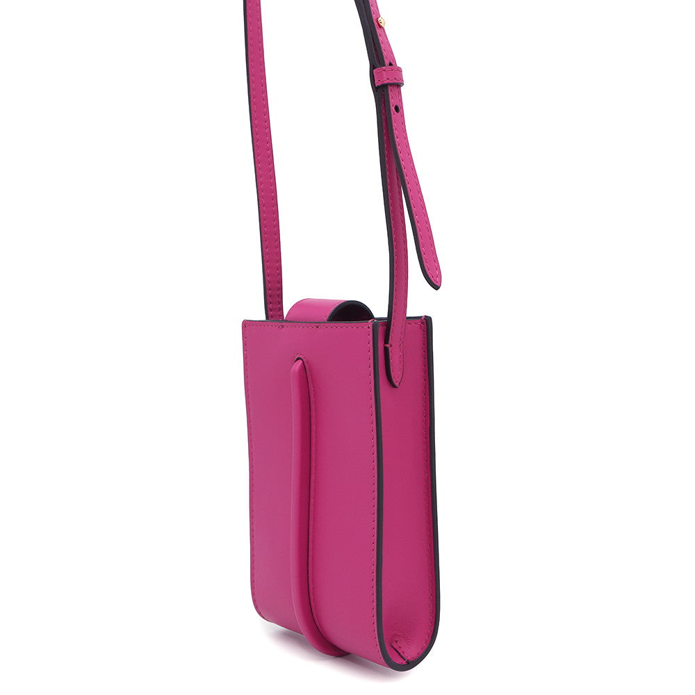 FENDI FENDI logo phone holder PurplePink7AS192 Leather