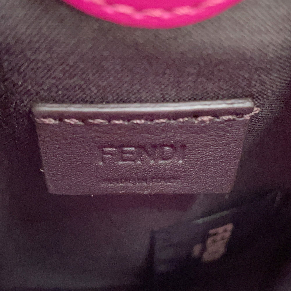 FENDI FENDI logo phone holder PurplePink7AS192 Leather