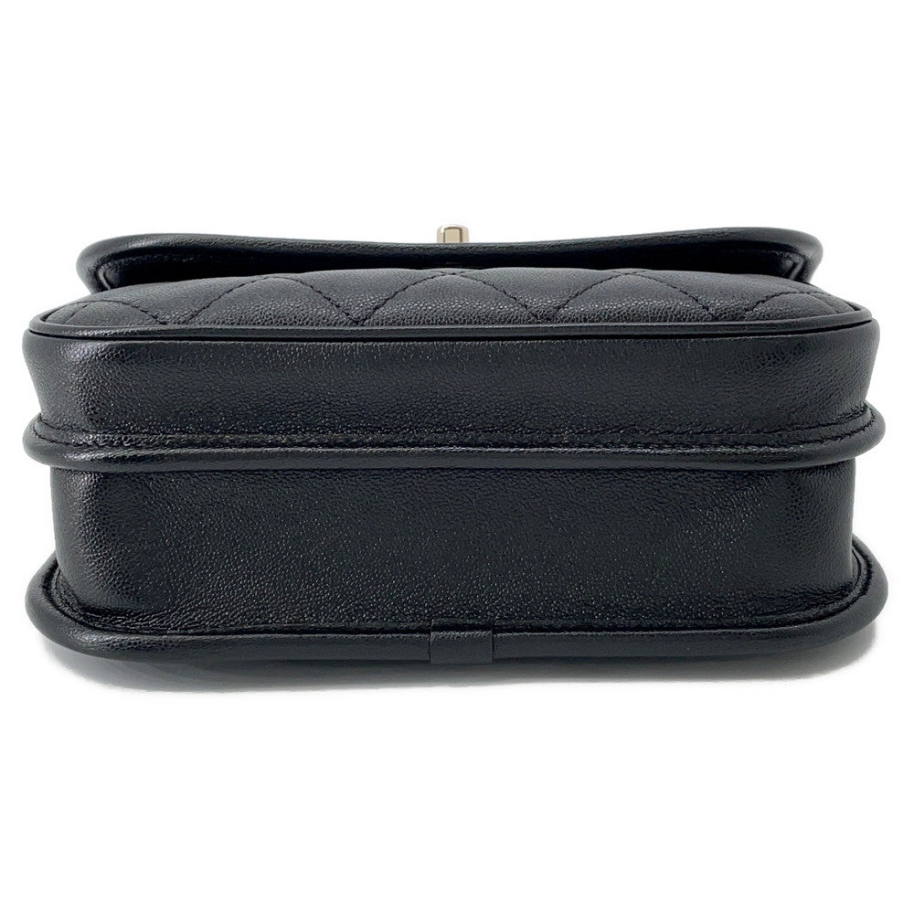 CHANEL Matelasse messenger bag BlackAS2447 Caviar Leather Size Small