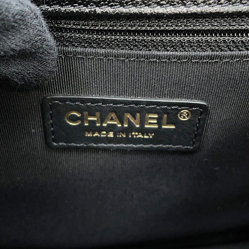CHANEL Matelasse messenger bag BlackAS2447 Caviar Leather Size Small
