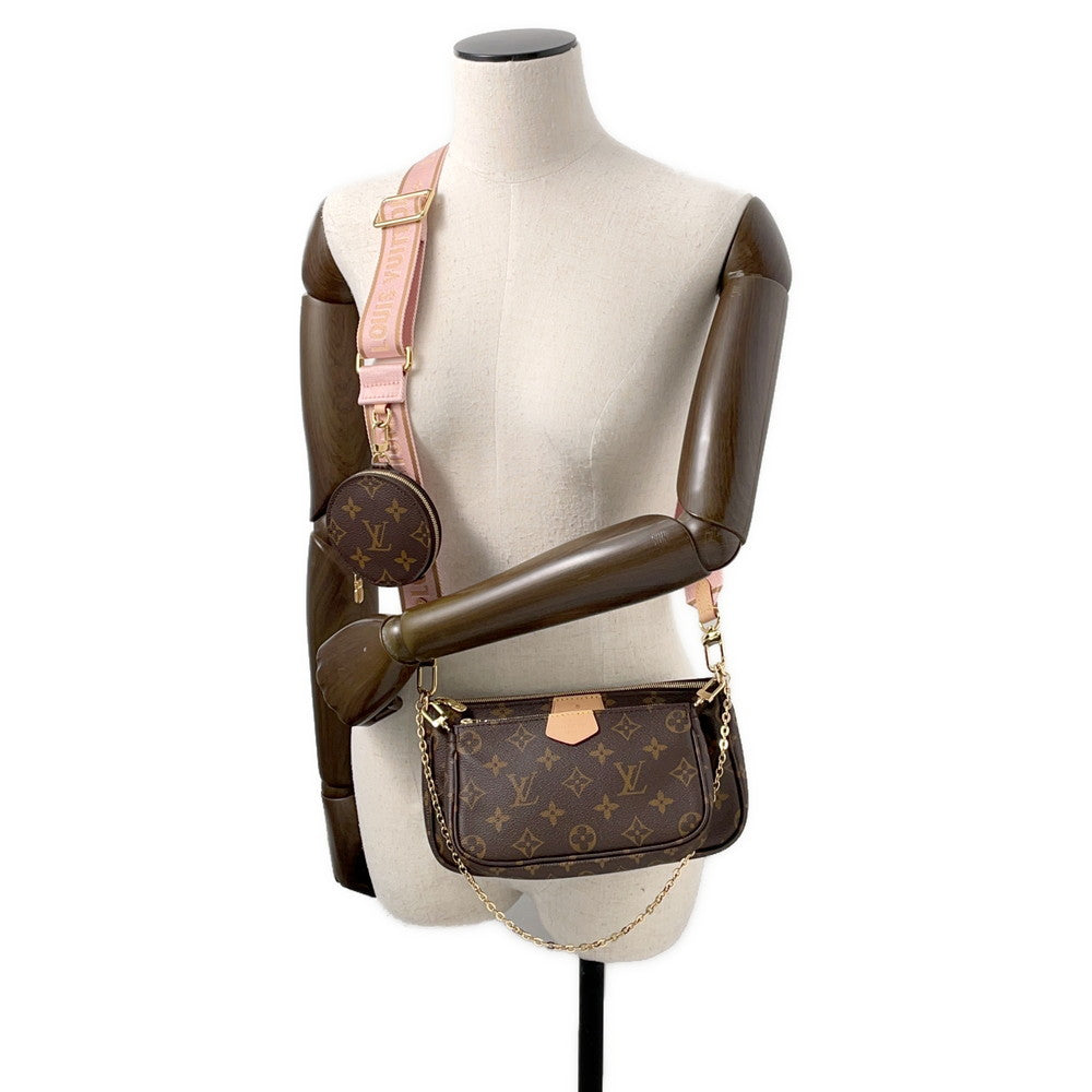 LOUIS VUITTON Multi Pochette Accessoires Rose claireM44840 Monogram