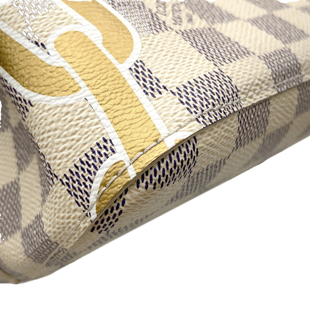 LOUIS VUITTON Neonoe WhiteN40474 Damier Azur Size MM