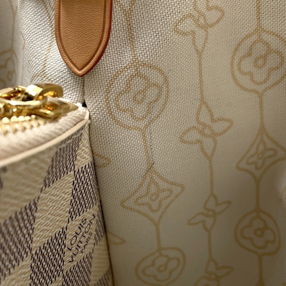 LOUIS VUITTON Neonoe WhiteN40474 Damier Azur Size MM