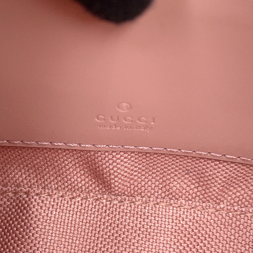 GUCCI GG Super Mini ChainShoulder Bag Pink781554 Leather