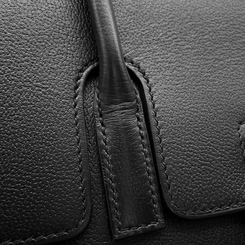 HERMES New Drag 22 Black Evercolor