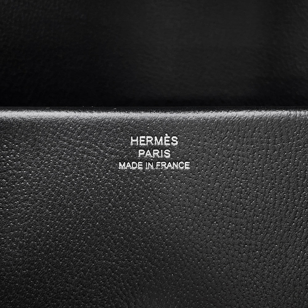 HERMES New Drag 22 Black Evercolor