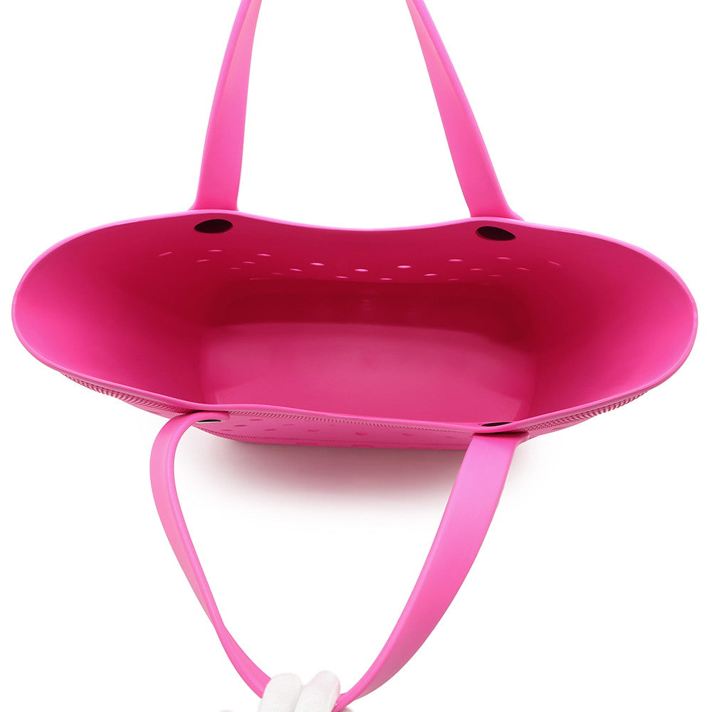 BALENCIAGA Crocs Bag Pink702266 Rubber Size Large
