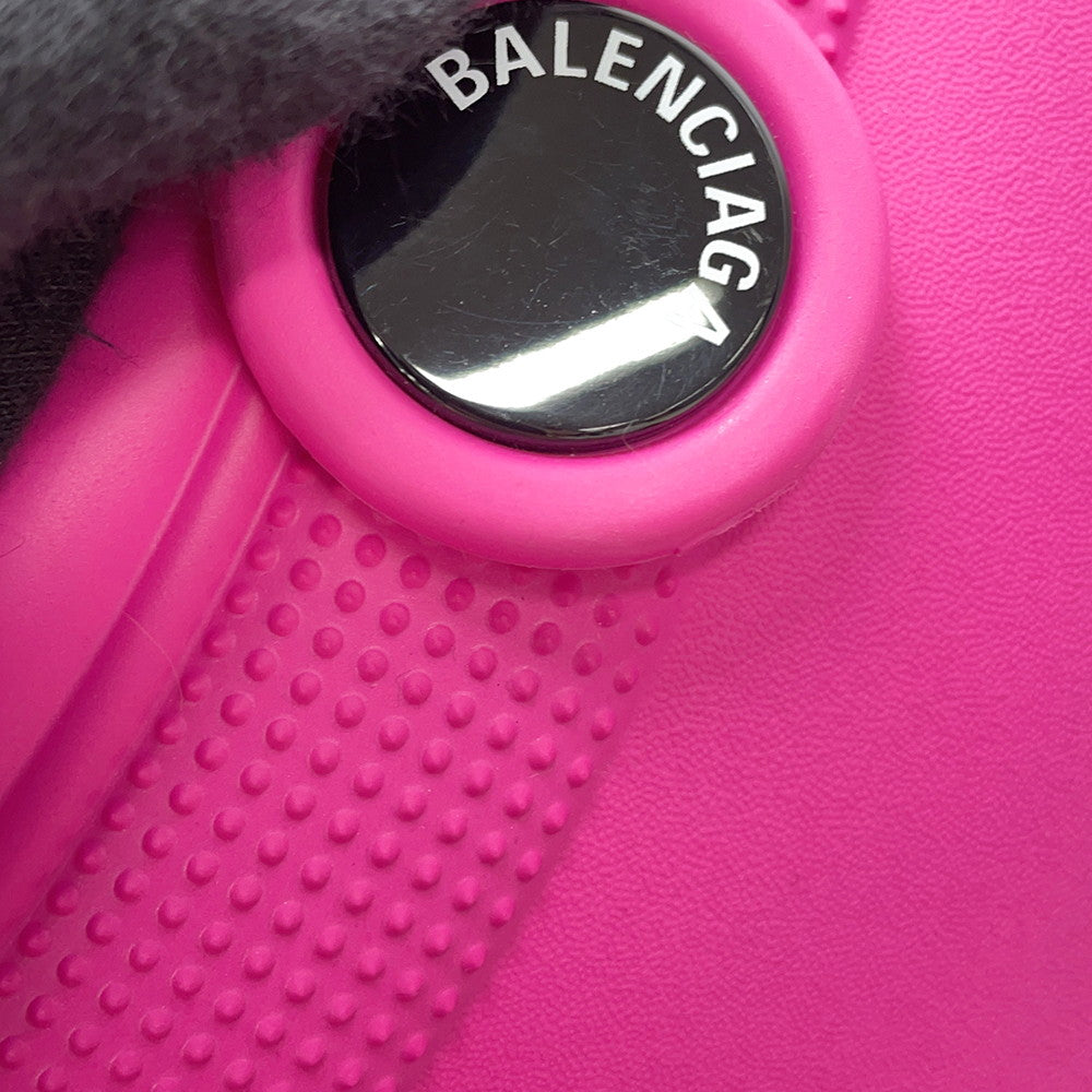 BALENCIAGA Crocs Bag Pink702266 Rubber Size Large